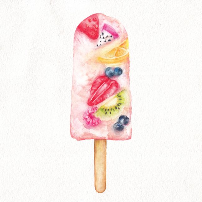 food-illustration-ice-lolly-popsicle-frozen-fruit-summer-refreshment