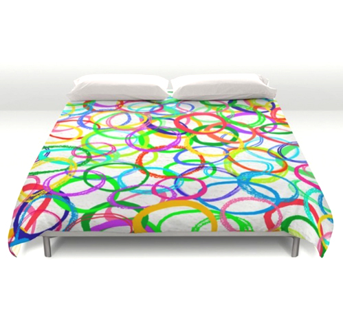 circles pattern design bedding duvet