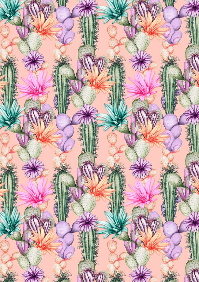 Tropical-desert-flowers-cactus-pattern