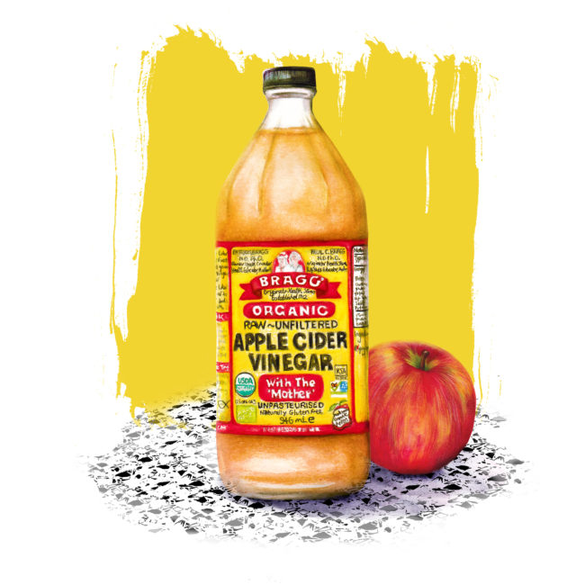 apple-cider-vinegar-watercolour food illustration-still-life