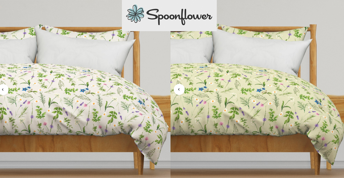 Cottage core Herb garden bedding